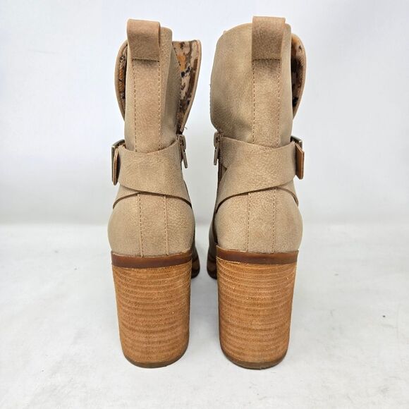 KORKS Marci II Women's Heel Tan Ankle Boots Size 6.5 - Picture 6 of 12